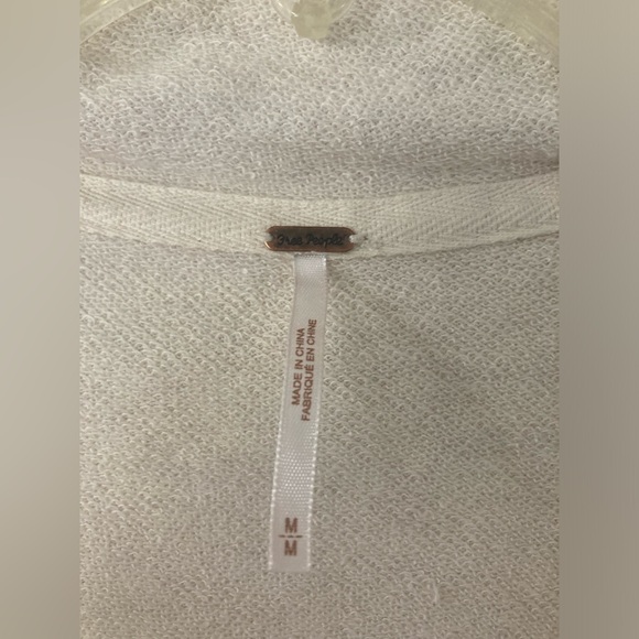 Free People Cream Bohemian Zip Up Cardigan - Picture 5 of 10